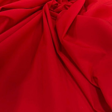 Tela Di Cotone  Popeline Rosso