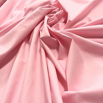 Tela Di Cotone Popeline Rosa Chiaro New