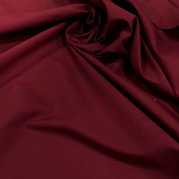 Tela  Di Cotone Popeline Bordeaux