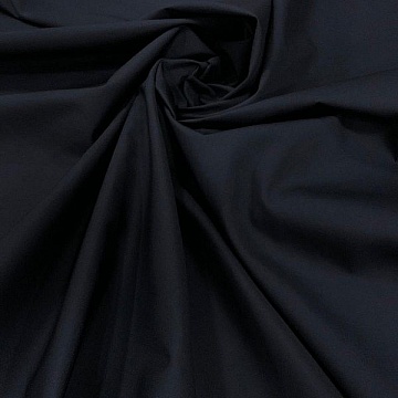 Tela Di Cotone  Popeline Blu Notte
