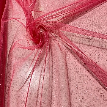 Tulle Strass Rosa Acceso