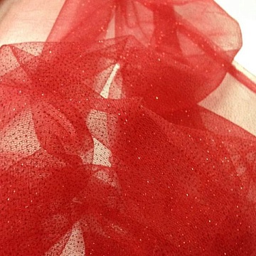 Tulle Strass Rosso