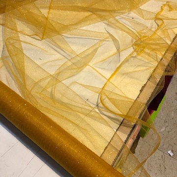 Tulle Strass Oro