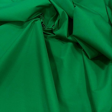 Tela  Di Cotone Popeline Verde
