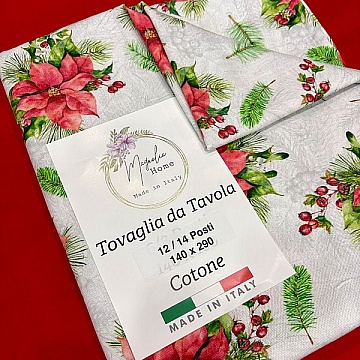 Tovaglia Natalizia 12/14 Posti