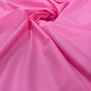 Tela Di Cotone Popeline Rosa Forte