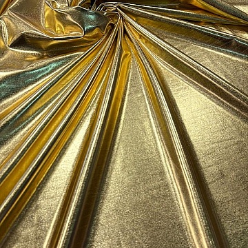 Lycra Spalmata Specchio Oro